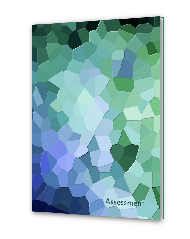 Student Observation Notebook - Blue and Green Geo